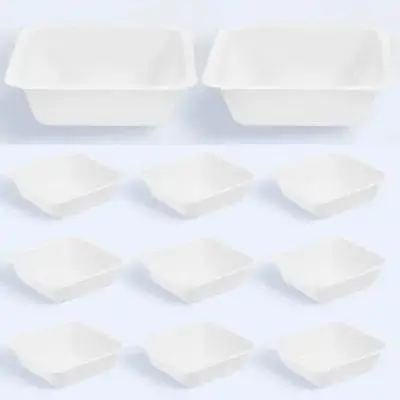 

20 Pcs Weighing Dish Measuring Boats Lightweight Plastic Tray 100ml Lab Equipment Bowl Non Stick Anti Static