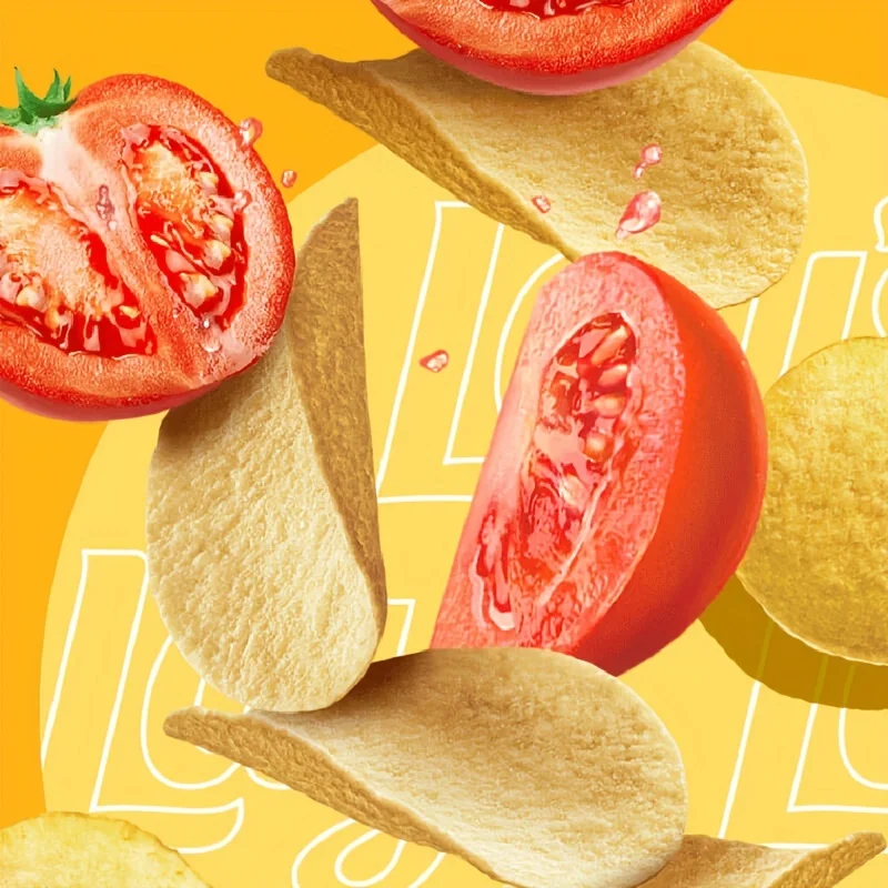 Chips de patatas Lay's de 3,18 oz (90 g) * 2 botellas La serie de televisión de ocio satisface los corbatos, bocadillos inflados de oficina