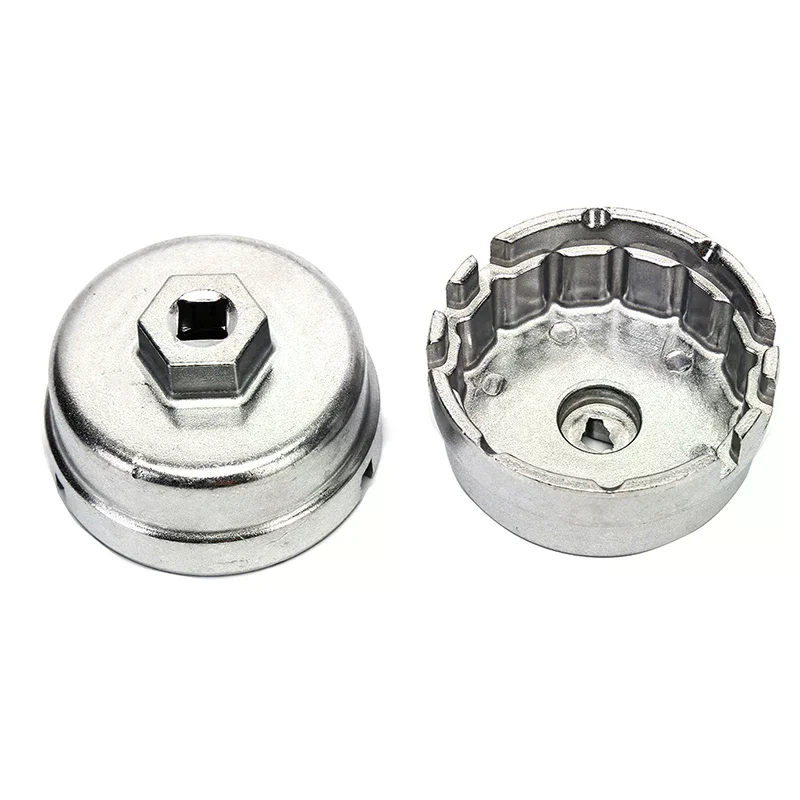 Oil Filter Aluminum Cup Wrench for Prius Corolla Rav4 Auris Flute Aluminum Oil Filter Wrench Socket Remover Tool