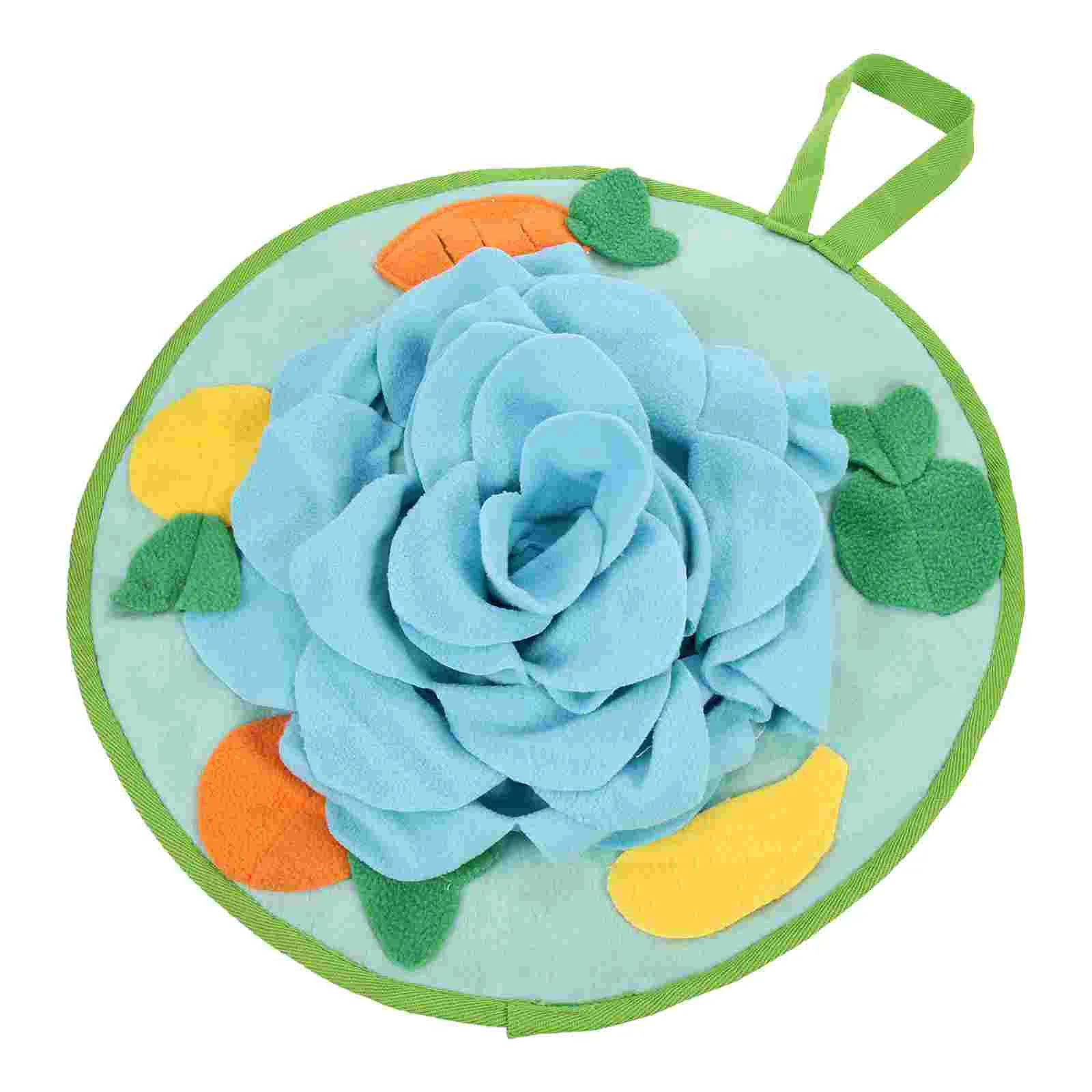 Rabbit Sniffing Pad Pet Feeding Cushion Toys Dispenser Treat Snuffle Mat Small Foraging Velvet