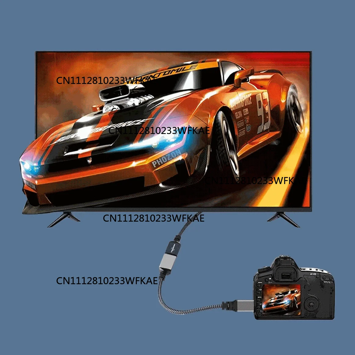 2PCS Micro HDMI to HDMI Adapter, Male to Female Cable HDMI 2.0 4K@60Hz HDR 3D Dolby 18Gbps High Speed, 20cm/7.87in Long view 5
