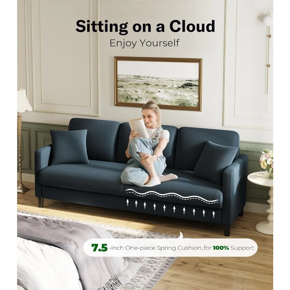 أريكة أريكة، أرائك مريحة لغرفة المعيشة، أرائك تيدي فليس لغرفة المعيشة، أريكة بمقعدين بدون أدوات، أريكة Love S من الخشب بالكامل #3