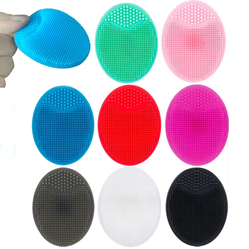 Silicone Cleaning Pad Exfoliating Brush Lifting Face Skin Scrub Suction Cup Baby Face Wash Brushes Massage Face Skin Care Tools