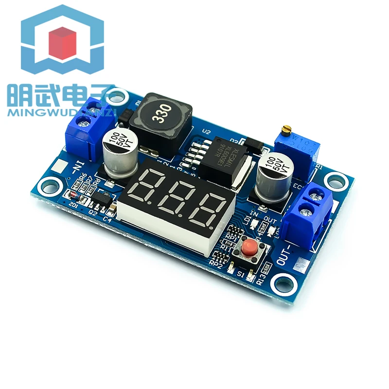 Versão atualizada do módulo de aumento ajustável XL6009 DC-DC 5-32V Liter 5-40V 4A com display digital