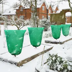 Winter Protection Bag Against Freeze For Plant Cover Garden Plant With Zip Drawstring Breathable