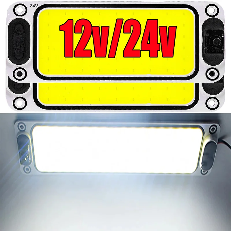 54LED 12-24V Car Reading LED Lights Universal Car Truck Dome Interior Light Bar Roof Panel Lamp for Van Truck Camping Boat