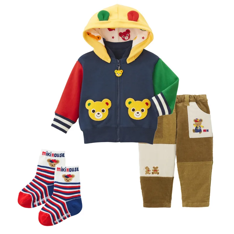 Autumn Children\'s Pants Cartoon Bear Corduroy Casual Pant Korean Kids Clothes Baby Boy Clothes Roupa Infantil Pantalones Bottom