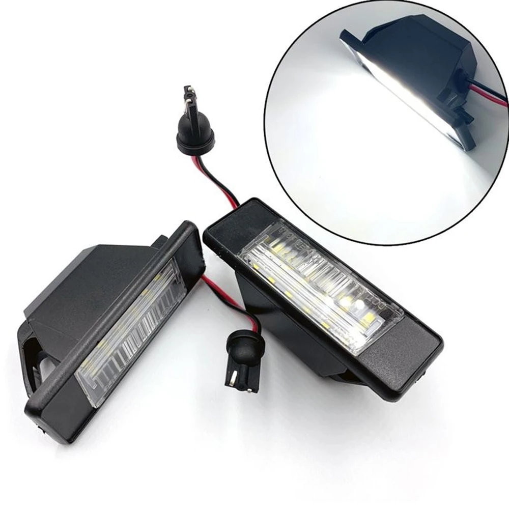 Oświetlenie LED tablicy rejestracyjnej samochodu żarówka tylny Panel pokrywa lampka sygnalizacyjna do Nissan ESQ Q50L Q50S PATHFINDER R51 JUKE PRIMERA P12 2005-2017