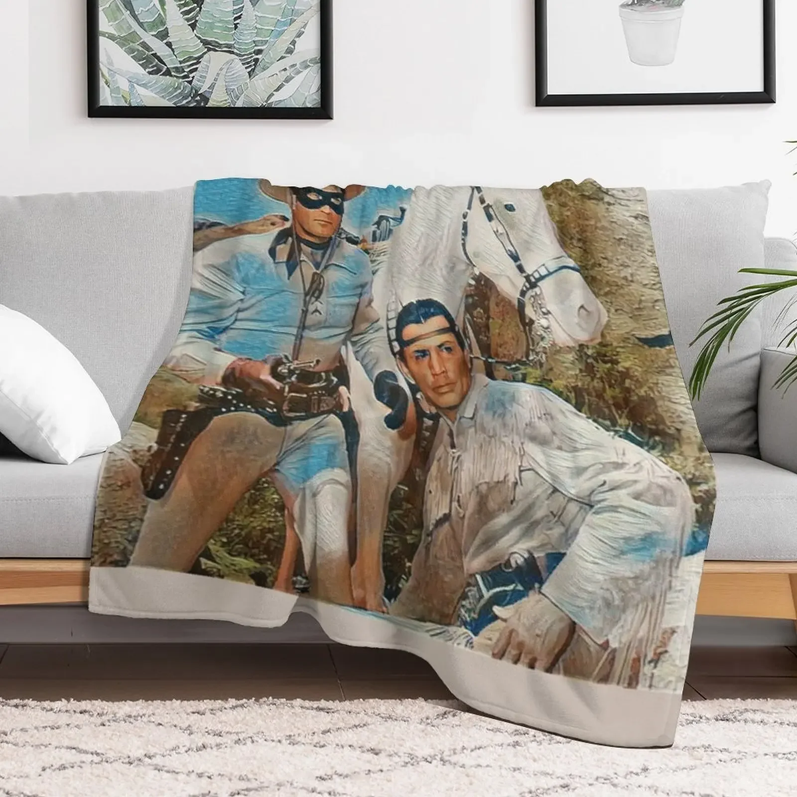 The Lone Ranger - Swirl Throw Blanket Cozy Sofa Blanket for TV Watching Napping