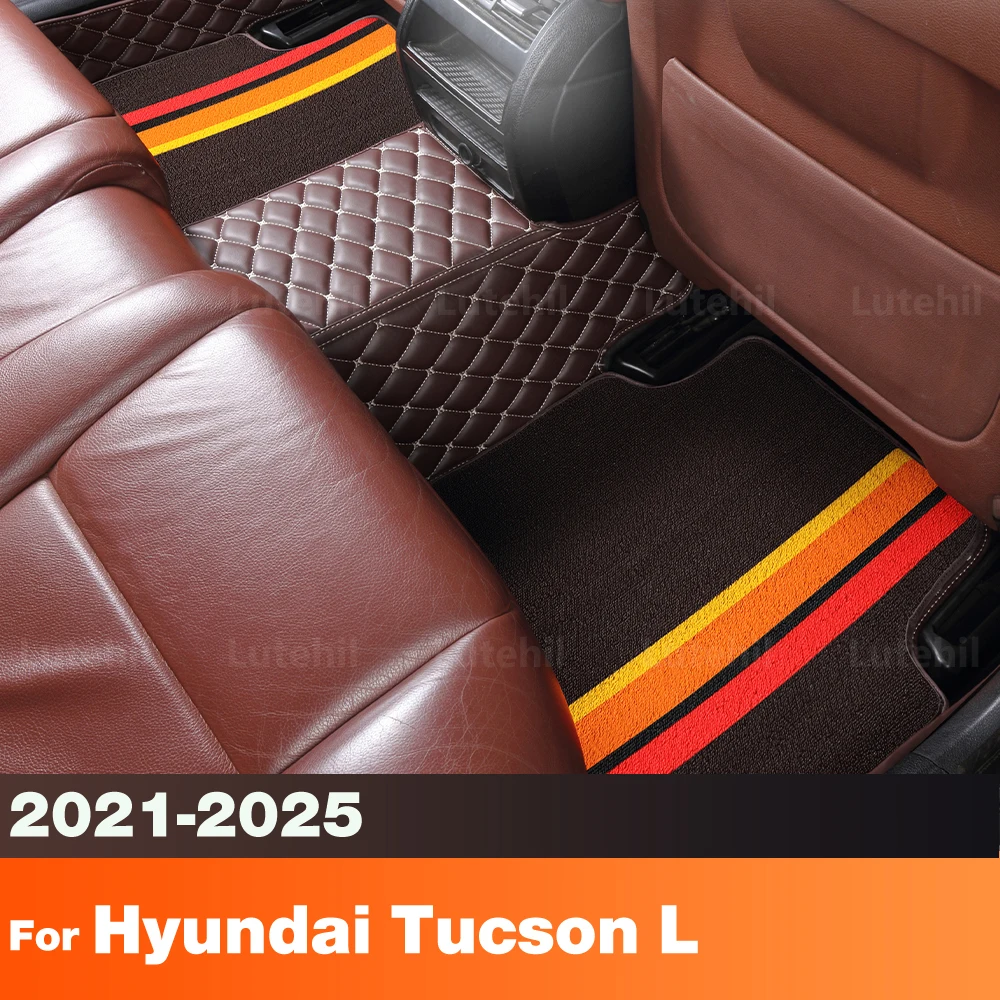 

For Hyundai Tucson L 2021-2025 2024 2023 2022 2021 Custom Car Floor Mat Trunk mat Auto Carpet Cover Interior Accessories