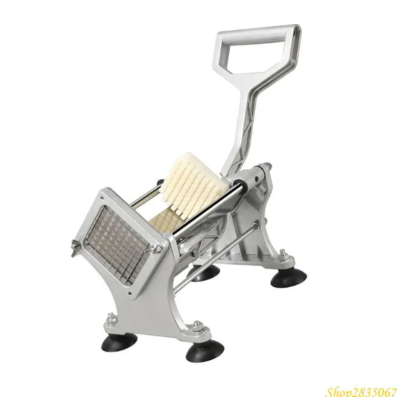 Manual Potato Chip Slicer Easy to Use Vegetable Chopper Stainless Steel Manual French Fry Cutter Cooking Supplies 831F