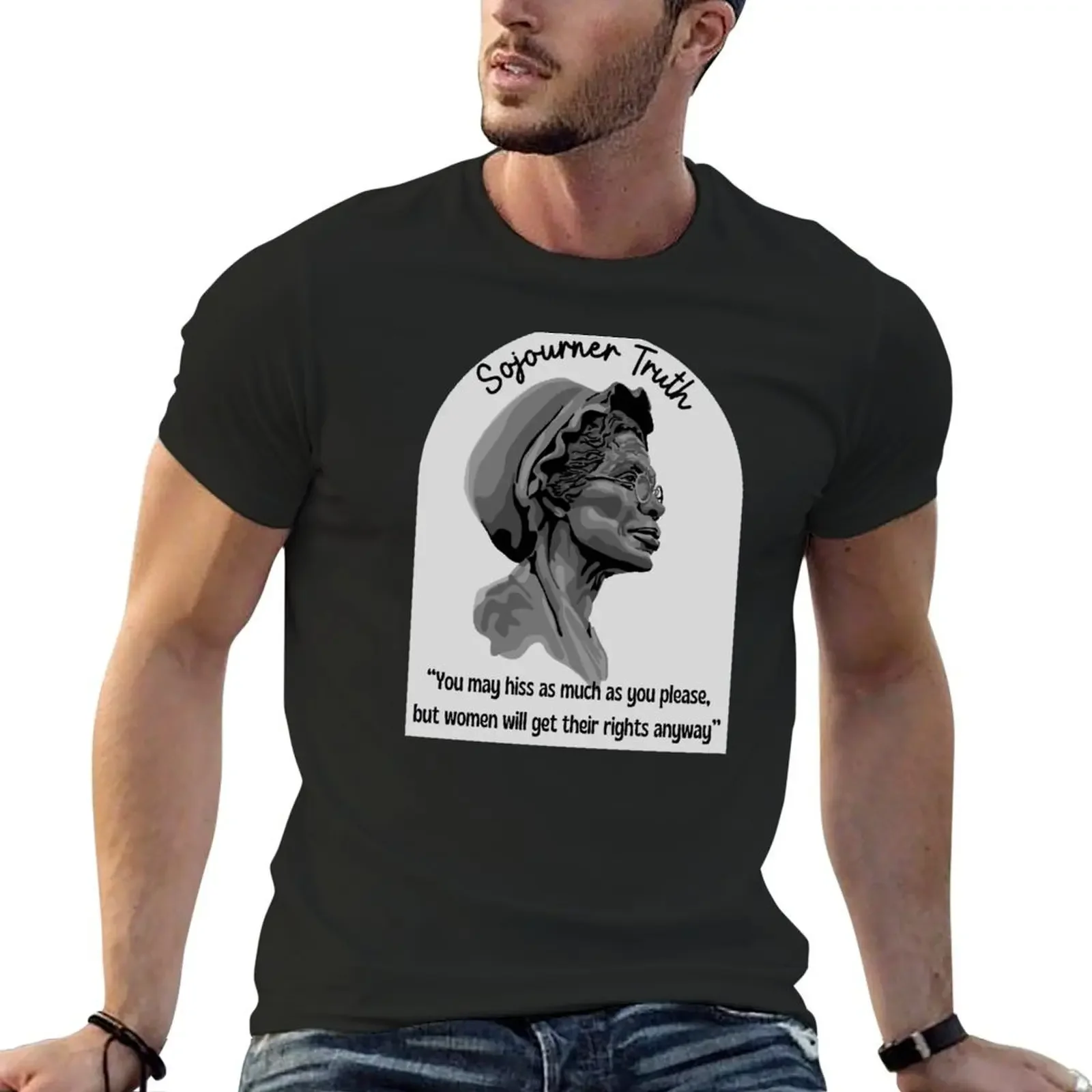 Sojourner Truth Portrait and Quote T-Shirt rapper graphic tees plain shirts graphic mens t shirts pack