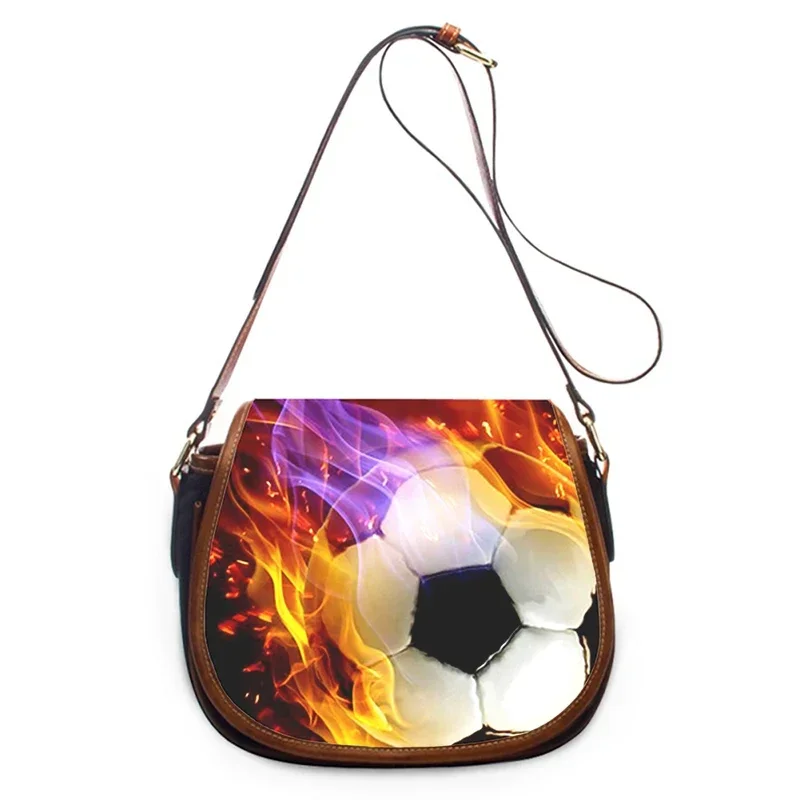 Soccer Football 3D Print New Fashion Women Crossbody Bag Luxury Handbags Women Bags Zipper Shoulder Bag Women Shoulder Bag