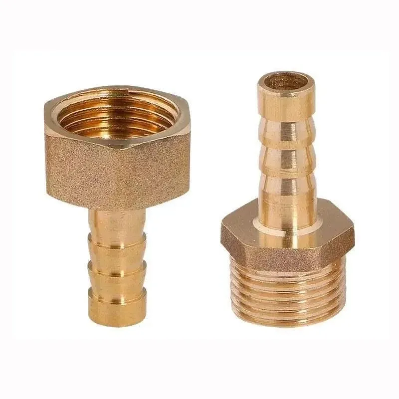 1/2/5/10Pcs Brass Pipe Fitting 6/8/10/12/14/16/19/25mm Barb Hose 1/2