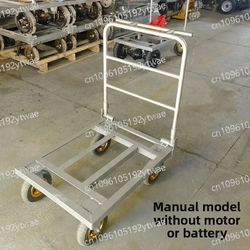 

Special Electric Cart for Sand & Cement Handling, Foldable Heavy Duty Trolley for Goods Transport & Stair Climbing