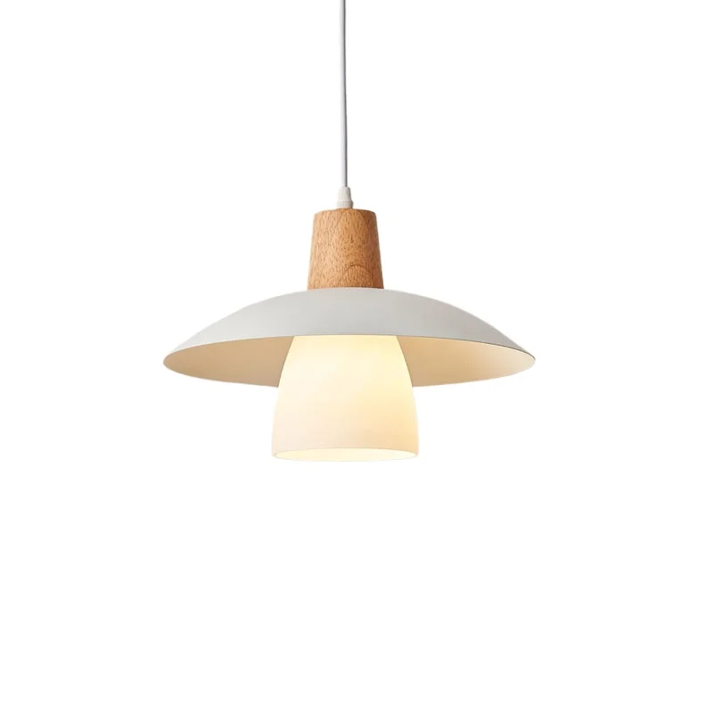 

Log wind restaurant single head chandelier Japanese cream wind tea house milk tea shop store lighting