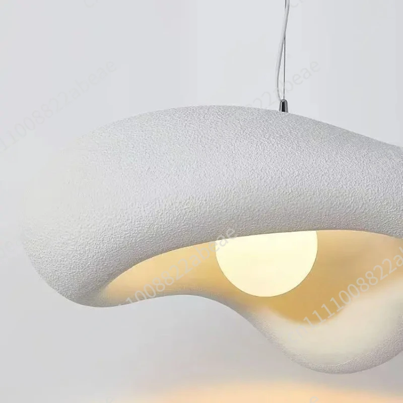 Dining Room Wabi Sabi G9 Led Pendant Lights New Creamy Style Suspend Lamp Bar Lustre Droplight Home Decor Hanging Lamps Fixture