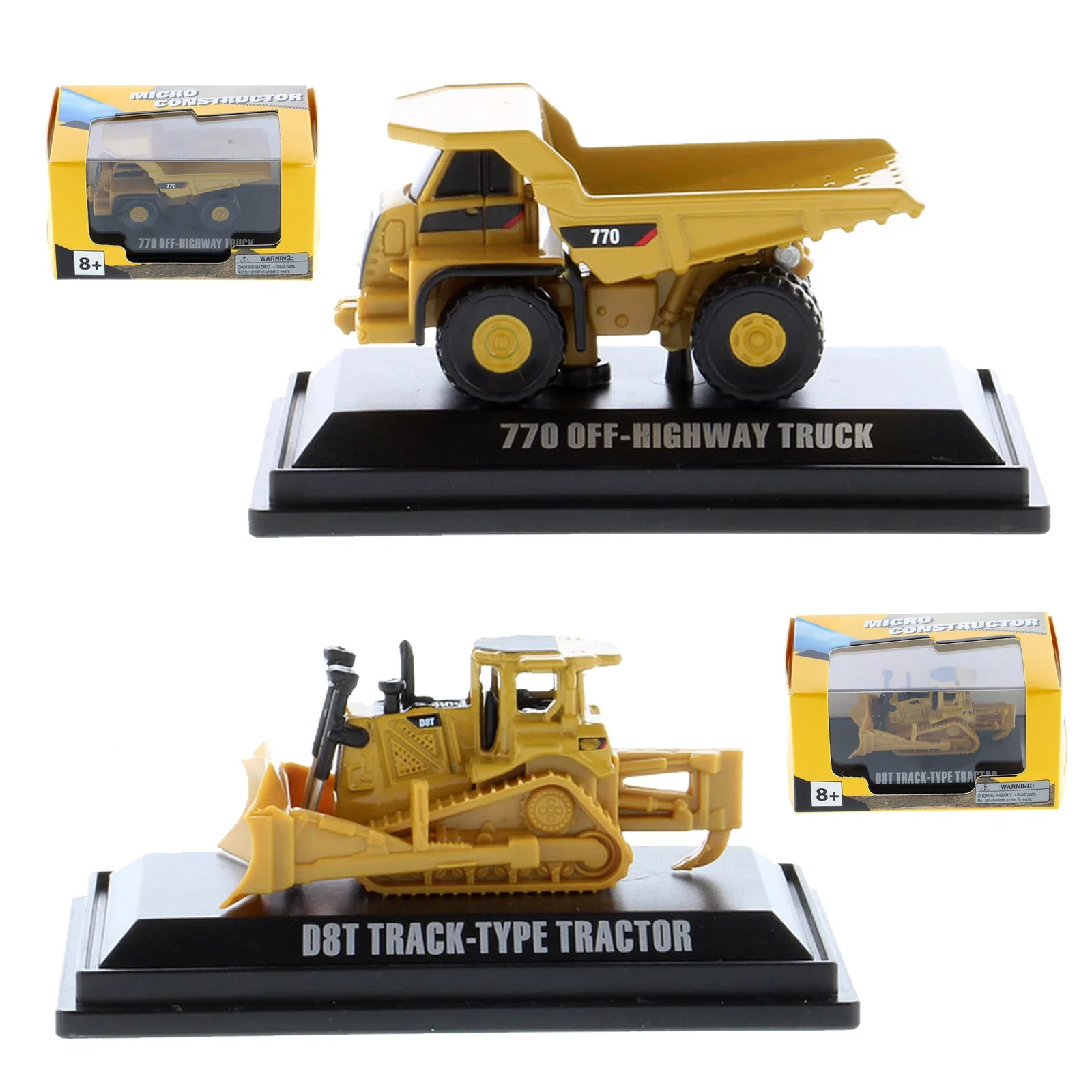 1/160 Mixer concrete truck excavator loader tractor Alloy DieCast Mini Models D8T 770 Mini alloy simulation toy gifts for boys