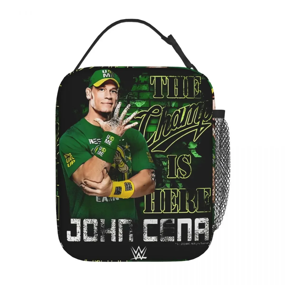 John Cena The Champ Is Here Insulated Lunch Bag For Picnic Wrestler Sports Storage Food Boxes Portable Thermal Cooler Lunch Box