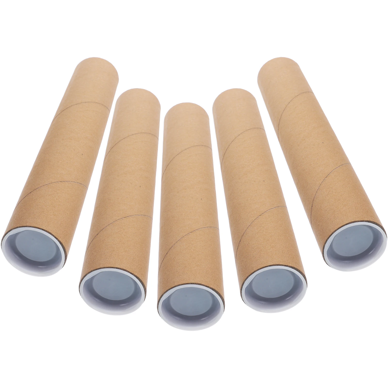5 Pcs Posters Postal Administration Paper Tubes Cardboard Bucket Holder Documents Storage Mailing