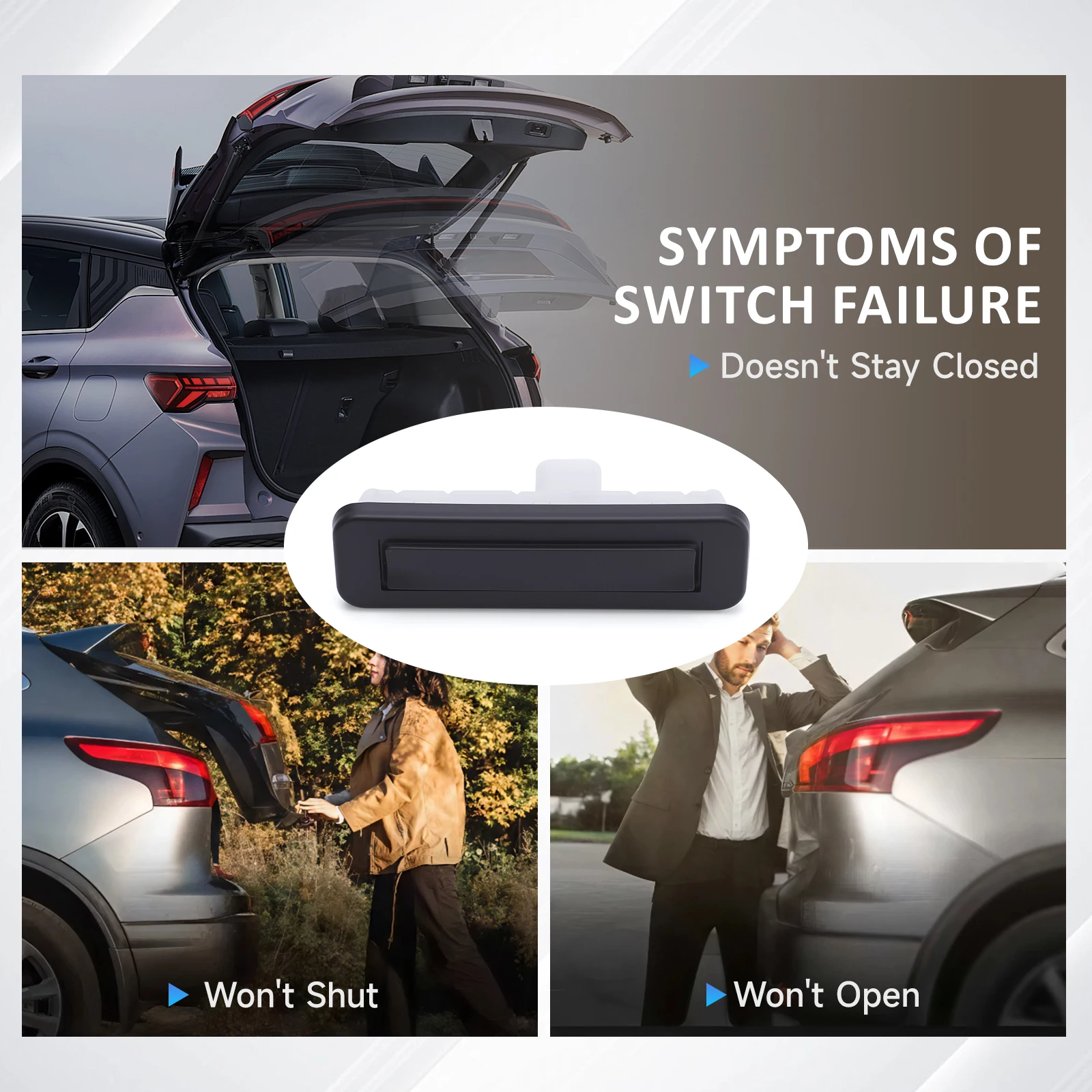 

OEM 68247422AB 52030365 Tailgate Lift Release Switch Rear Trunk Lid Opening Button For Jeep Renegade 2016 L4 2.4L Car Accessorie