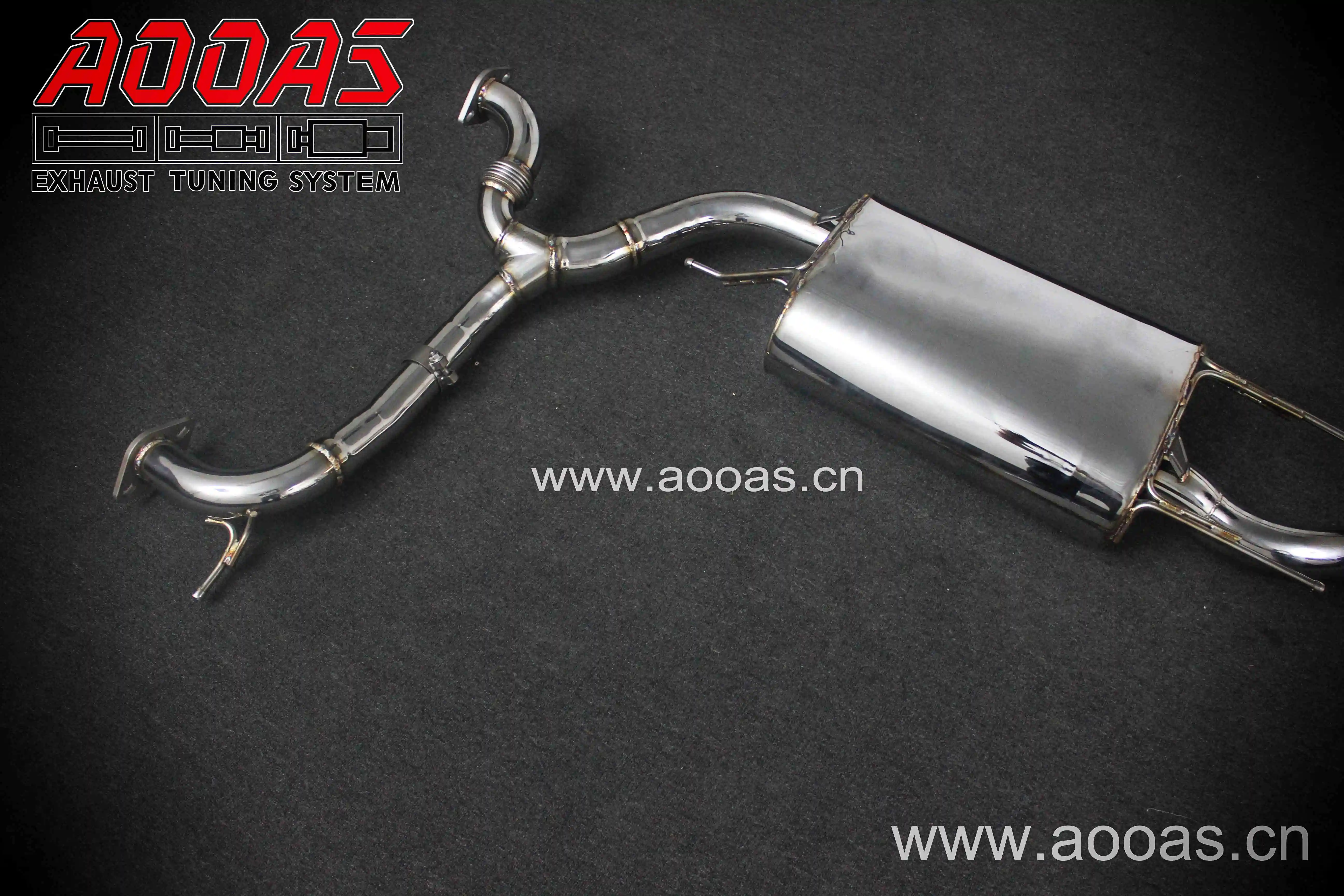 Stainless Steel Exhaust System Four Tips Exhaust Pipe for Nissan Patrol Y62