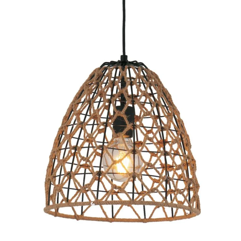 

E27 Creative Retro Hemp Rope Iron Pendant Lamps for Home Living Room Bedroom Bedside Lamp Hallway Dining Room Bar Pendant Lights