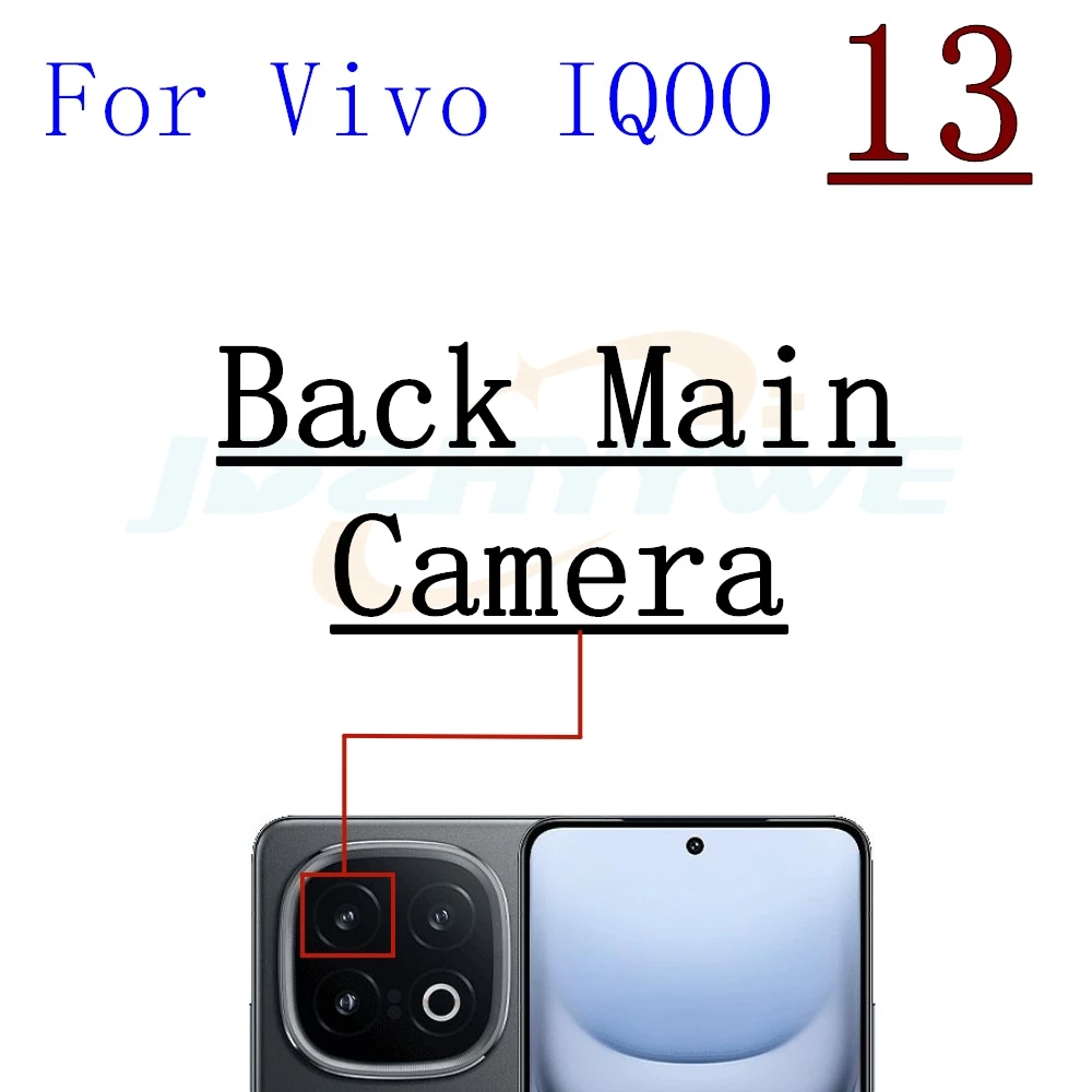 Front Rear Camera Module For Vivo iQOO 13 V2408A Selfie Small Back Facing Main Camera Flex Cable Reapir Spare Parts