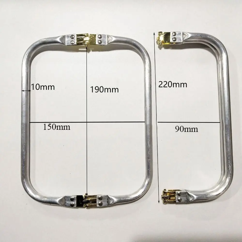 خياطة ذاتية الصنع إطار معدني مخلب ، إكسسوارات حقيبة يد ، قطع الحقائب ، إغلاق حقيبة الفضة ، إطار مخلب المحفظة ، مشبك القبلة ، قطع الحقائب