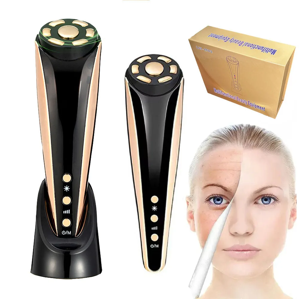Radio Frequency Facial Lifting Machine, EMS RF REJ, Spa rejuvenescimento da pele, anti-rugas, Face Lift, aperte o cuidado, dispositivo massageador, novo