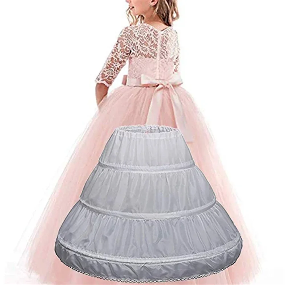 

Girls' Puffy Long Skirt Petticoat, Kid Girls Bustle Tutu Skirt Skirt Lining