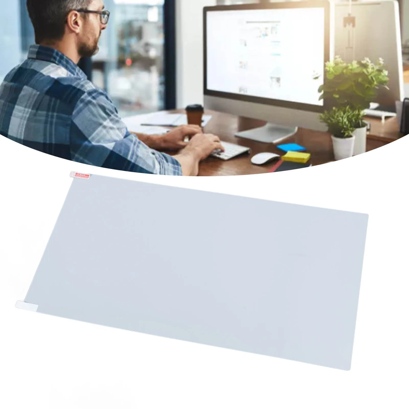 Blauw licht blok schermbeschermer Computerscherm Blauw licht blocker Anti UV 19,5 inch 16:9 Beschermende filterfilm voor laptop