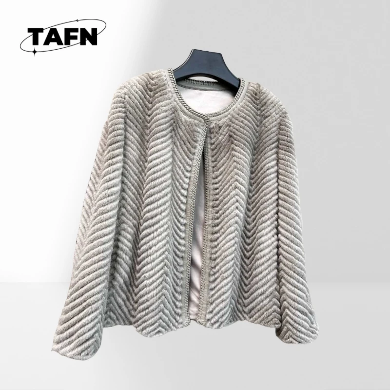 25 شعبية الرجعية الكشمير الحرارية والرياح معطف المرأة عادية الشتاء سترة العصرية كل مطابقة FashionableA25240