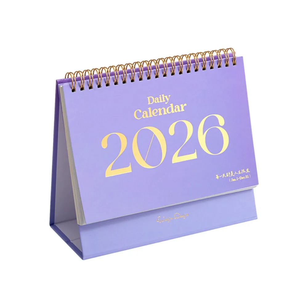 Useful 2026 Desktop Paper Calendar Multi-function Home Decor Planner Scheduler Yearly Notebook Agenda Organizer