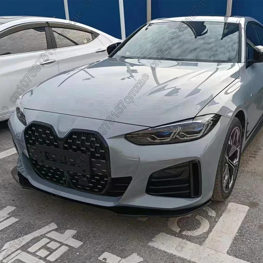 For BMW 4 Series G24 G26 4Door 420i 430i i4 M50 M Sport 2020-2024 Car Front Bumper Splitter Lip Diffuser Spoiler Body Kit Trim