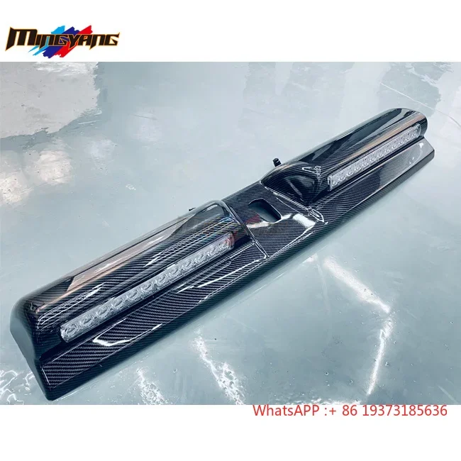 Car carbon Roof spoiler light Roof Top Fog-Proof Light car offroad led light bar for Toyota Hilux Revo Rocco water proof