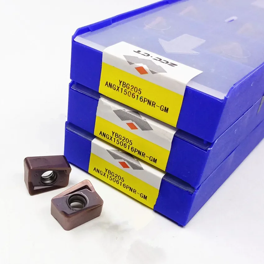 ZCC.CT ANGX150608PNR-GM YBG205/ANGX150616PNR-GM YBG205 ANGX150608 ANGX150616 CNC كربيد إدراج طحن إدراج 10 قطعة/صندوق #3