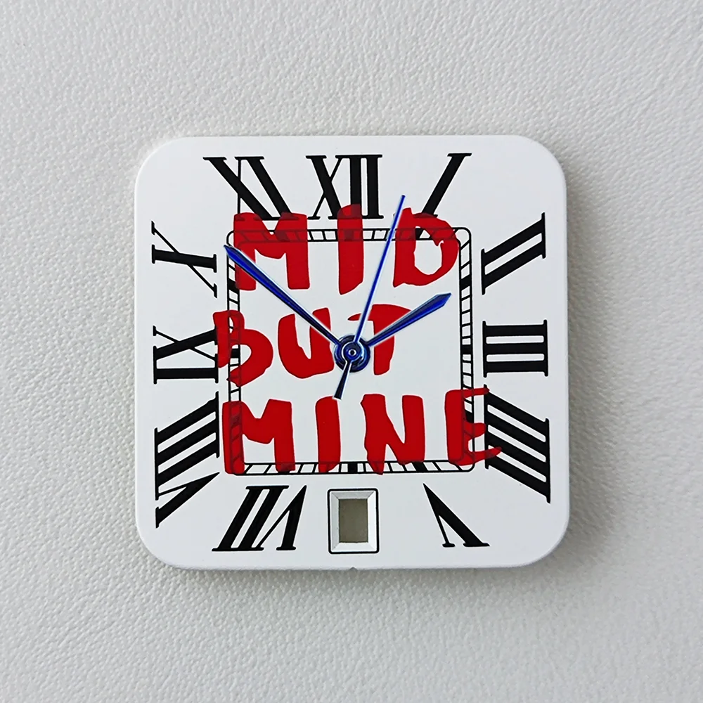 NH35 27mm Dial Square Dial Roman Numeral Dial For Santos Watch Mod Dial Trendy slogan dial fit NH35 NH36 movement Repair tools