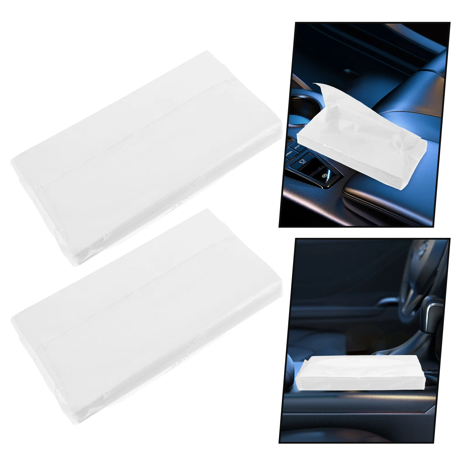 

4Packs Three-Layer Car Tissue for Sun Visor Unscented Facial Tissues Travel Size Soft Pocket Tissues Car Interior Essentials