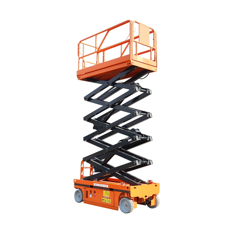 12-16M mobile hydraulic battery trailer electric mobile scissor lift aerial work platform,