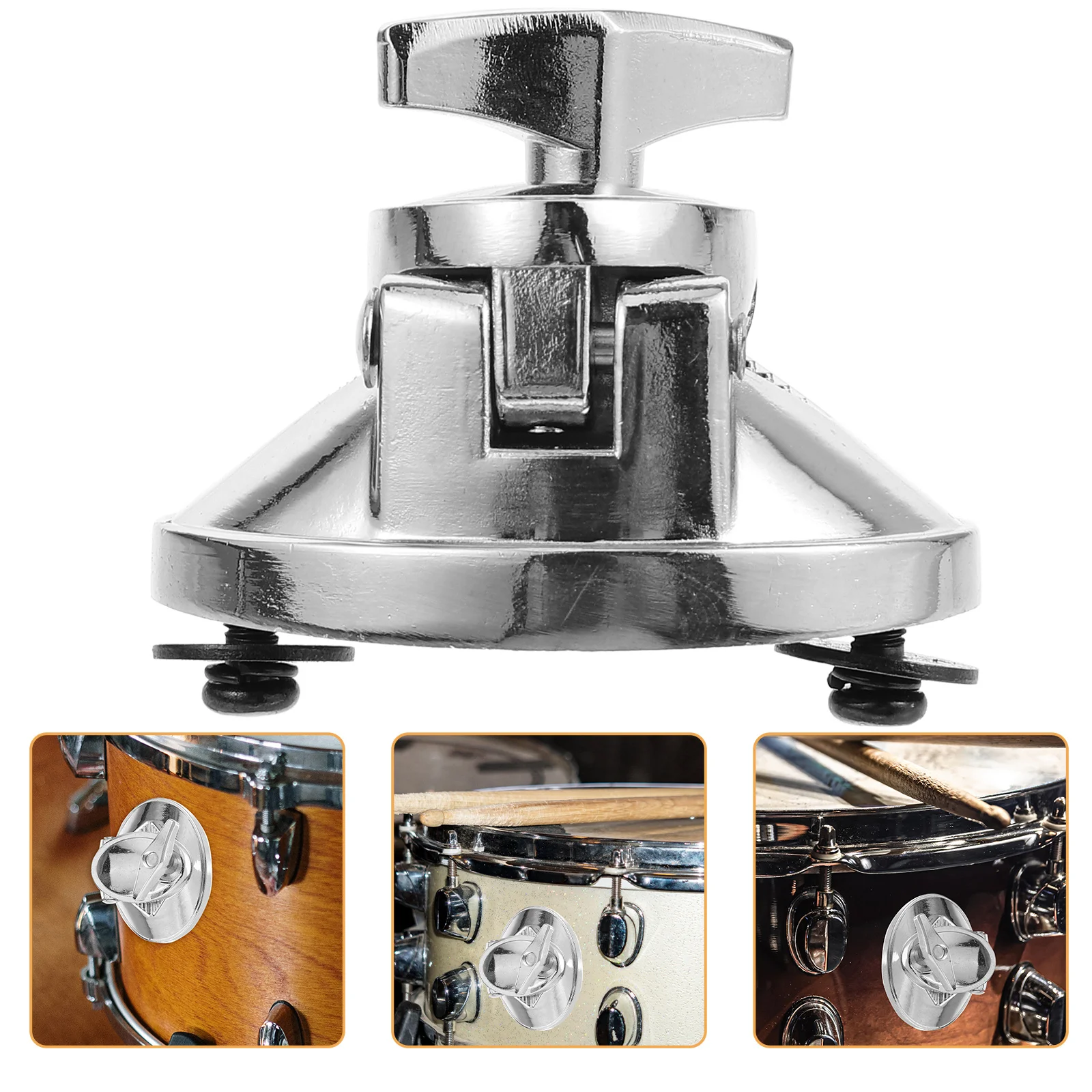 

Drum Leg Mounting Base Small Tom Side Bracket Mounts for Drums Suspension Rim Part Support