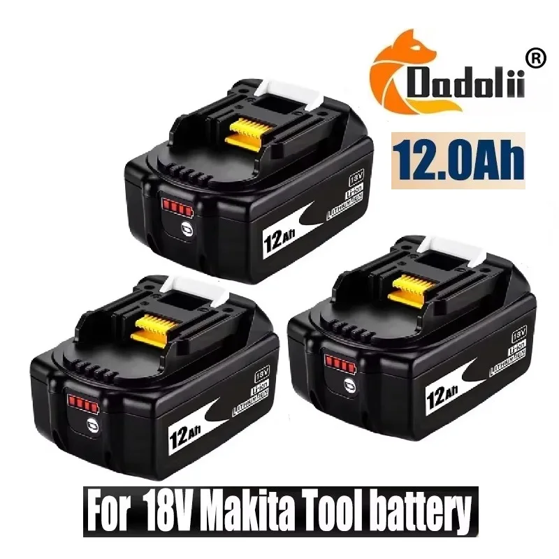 

12.0AH 18V Li-ion battery DDF487 DTW700 DGA404 DGA404 DTD173 DHP487 replacement power supply power tool battery