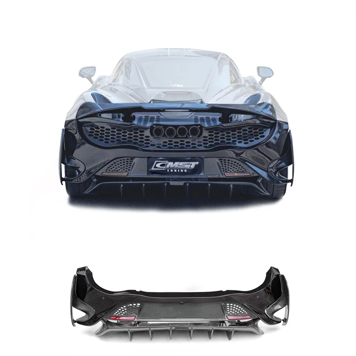 CMST Tuning Carbon Fiber Full Body Kit for McLaren 720S upgrade to 765LT Look with front bumper rear diffuser fender side skirts