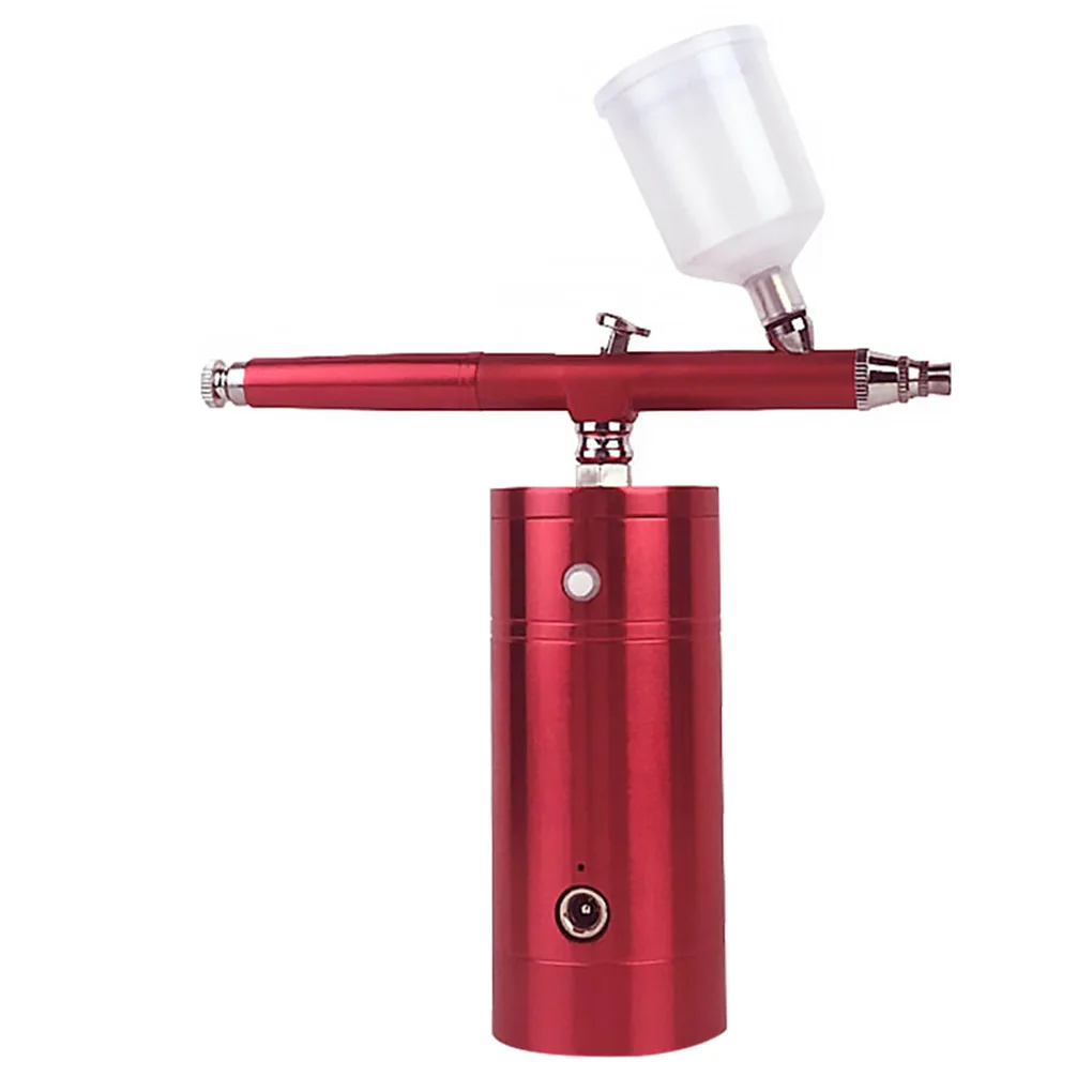 

Model Cake Coloring Airbrush Portable Rechargeable Handheld Air Paint Sprayer Beginner Air Brush, Black