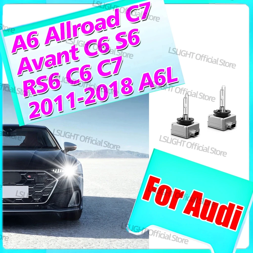 

2 шт. для Audi A6 Allroad C7 Avant C6 S6 RS6 C6 C7 2011-2018 A6L HID D3S 6000K 8000K 10000K ксеноновые лампы для фар 35 Вт Plug&Play