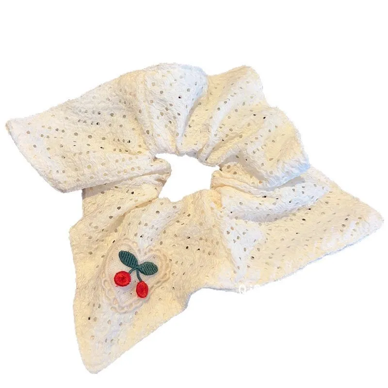 امرأة كبيرة للأطفال وشاح مطرز المطاط رباط شعر الحلو Scrunchies الفتيات العلاقات الشعر سيدة ذيل حصان عقد إكسسوارات الشعر
