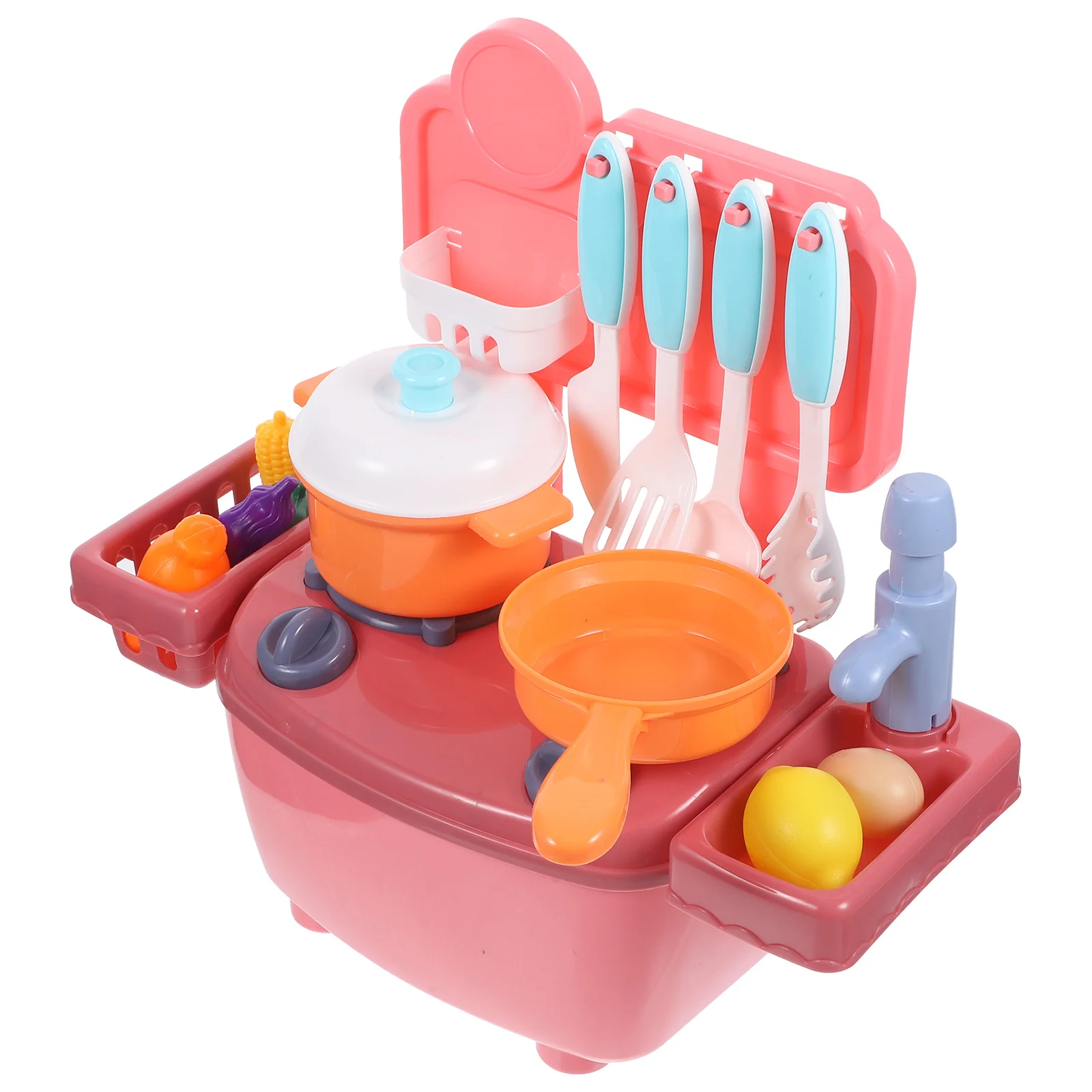 24 قطعة أطفال التظاهر الطبخ أواني المطبخ مجموعة الوردي محاكاة أدوات المائدة للعب دور تعلم الشيف أدوات المطبخ الأطفال