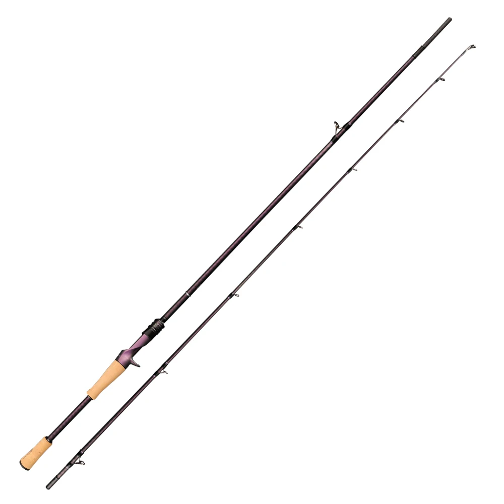 Imagem -06 - Purelure-acuteviolet Fast Action Rod tz Ring Titanium Frame Spinning e Casting Bass Pike e Catfish Perch 6ft Regular