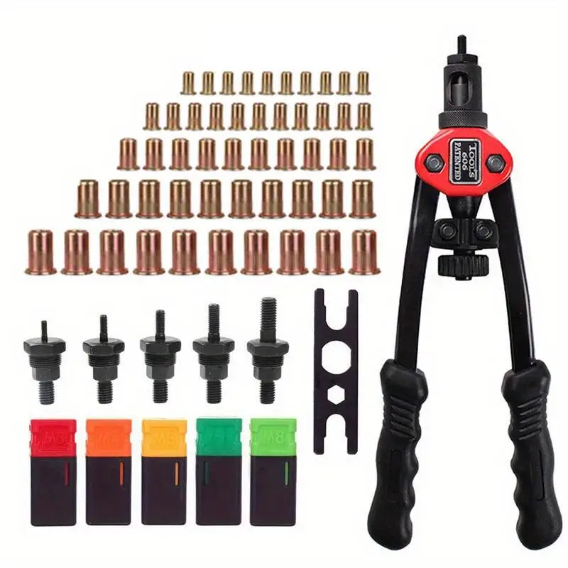 SUBAO Rivetเครื่องมือสกรูRivet Nutเครื่องมือ 605 606 ปลั๊กคู่คู่มือโลดโผนเครื่องM3/M4 / M5 / M6 / M8 / M10nutโลดโผนเครื่องมือ