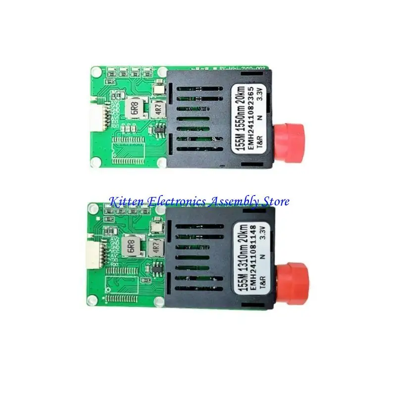 96GD Módulo transceptor óptico TTL altamente velocidade para transmissão dados 5.5V-26V 1550nm/1310NM para VCC